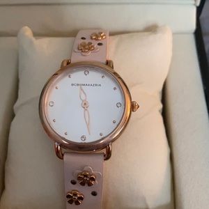 NWOT ROSE GOLD AND PINK LEATHER WATCH